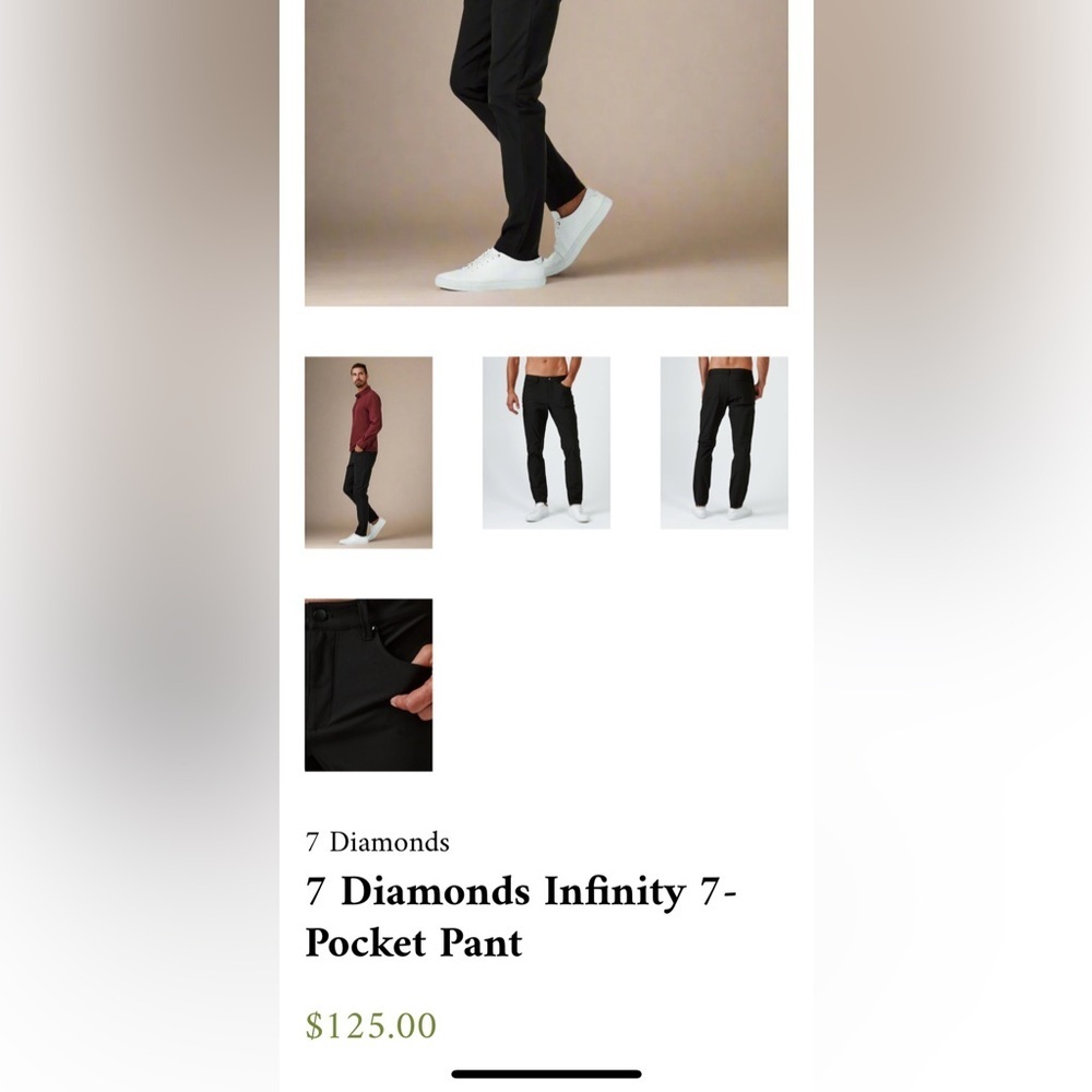 Linearflex Infinity Men’s 7-Pocket Pant Black Size 34/30 - Picture 13 of 13